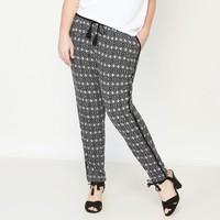 Loose-Fit Jacquard Print Joggers