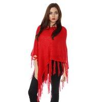 Long Tassels Sequined Poncho