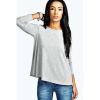 Long Sleeved Top - grey marl