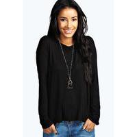 Long Sleeved Top - black