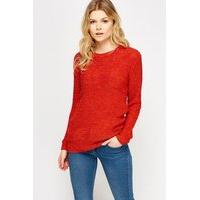 Loose Knit Ribbed Jumper