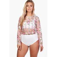 Lola Embroidered Bodysuit - multi