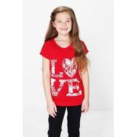 Love Tee - red