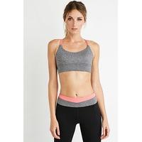 Low Impact - Crisscross-Back Heathered Sports Bra