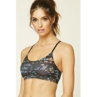 low impact printed sports bra