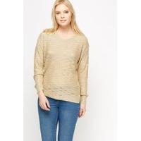 Loose Knit Dip Hem Sweater