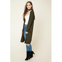 longline hooded cardigan