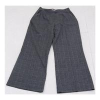 Long Tall Sally, size 20 grey checked wide leg trousers