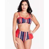 Lovedrobe Striped Bikini Top