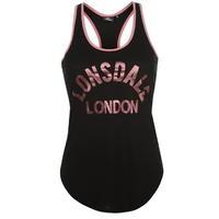 lonsdale logo vest ladies