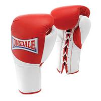 Lonsdale Ultimate Pro Mk II Fight Gloves - Red/White, 10oz L