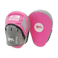 Lonsdale Jab Curved Hook and Jab Pads - Grey/Pink