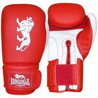 Lonsdale Cruiser Hook and Loop Training Gloves - Red/White, 10oz