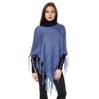 Long Tassels Sequined Poncho