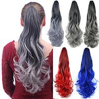 Long Body Wave Ponytail Women Synthetic Cheap Cosplay Party Hair Extension