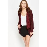 Loose Knit Open Waterfall Cardigan