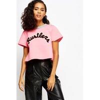 Logo Front Scuba Cropped Top