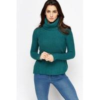 loose knit cowl neck jumper