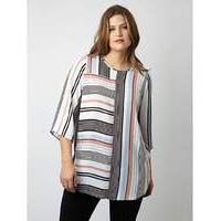 Lovedrobe GB Colour Block Stripe Blouse