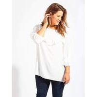 Lovedrobe GB Ivory Frill Blouse