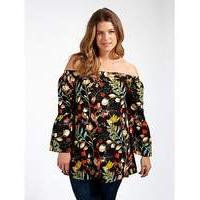 lovedrobe gb floral bell sleeve blouse