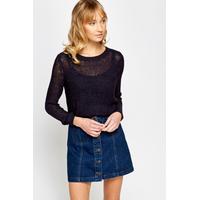 Loose Dip Hem Knit Top