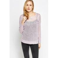 Loose Knit Sequin Jumper