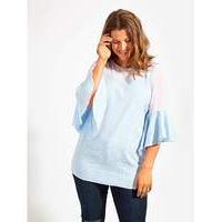 lovedrobe gb blue gingham blouse