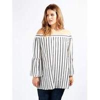 Lovedrobe GB Bell Sleeve Bardot Blouse