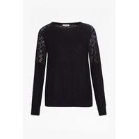 Louvre Lace Rib Detail Sweater