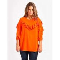 Lovedrobe GB Mandarin Frill Blouse