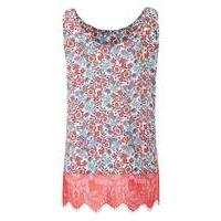 Lovedrobe Lace Insert Floral Top