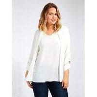 Lovedrobe GB Textured Ivory Blouse