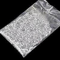 Lovely Acrylic Silver 3mm Nail Jewelry (10000PCS/Set)