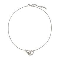 LOVE & FORTUNE SILVER HEART LINK NECKLACE