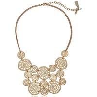 LONNA & LILLY Ladies Gold Tone Filigree Frontal Necklace