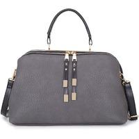 Long & Son Ladies Two Tone Shopper Handbag- Grey