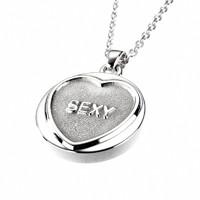 Love Hearts Necklace Sexy Silver