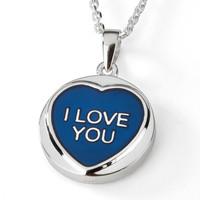 love hearts necklace i love you