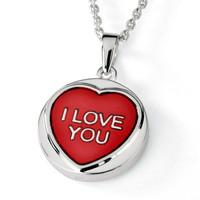 love hearts necklace i love you