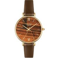 Lola Rose Ladies Yellow Tiger Eye Leather Strap Watch LR2030