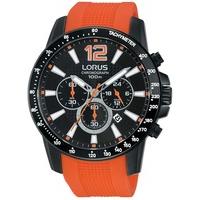 Lorus Mens Orange Chronograph Watch RT357EX9