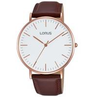 Lorus Mens Rose Gold Plated Watch RH880BX9