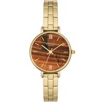 Lola Rose Ladies Yellow Tiger Eye Stainless Steel Bracelet Watch LR4014