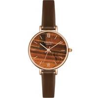 Lola Rose Ladies Sapphire Agate Leather Strap Watch LR2046