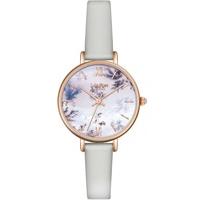 lola rose ladies snowflake agate leather strap watch lr2042