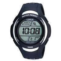 Lorus Mens Digital Blue Watch R2337EX9