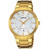 lorus mens gold plated watch rs976bx9