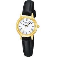 Lorus Ladies Gold Black Watch RG294HX9