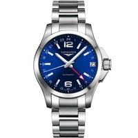 longines mens conquest bracelet watch l36874996